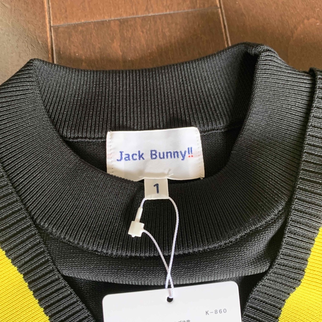 JACK BUNNY!!(ジャックバニー)のジャックバニー重ね着風ニットワンピースブラックサイズ1 レディースのワンピース(ひざ丈ワンピース)の商品写真