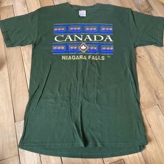 ヴィンテージ古着　カナダ　GGS グリーン(Tシャツ/カットソー(半袖/袖なし))