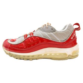 ナイキ(NIKE)のNIKE ナイキ ×SUPREME AIR MAX 98 シュプリーム エア マックス 98 ローカットスニーカー レッド/グレー US9/27.0cm 844694-600(スニーカー)