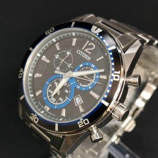 シチズン(CITIZEN)の極美品【稼働品】CITIZEN　シチズン　H500　ブラック　シルバー　ソーラー(腕時計(アナログ))