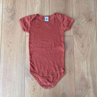 プチバトー(PETIT BATEAU)の水通しのみ　プチバトー　はりぬきボディロンパース　24m 86cm(ロンパース)