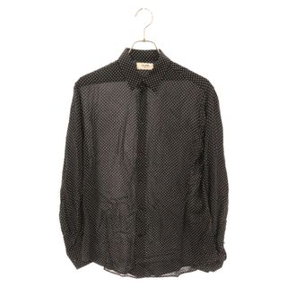 セリーヌ(celine)のCELINE セリーヌ CLASSIC SHIRT IN DOT PRINTED VISCOSE ドット柄 クラシック ビスコース長袖シャツ20ZX1169D ブラック(シャツ)