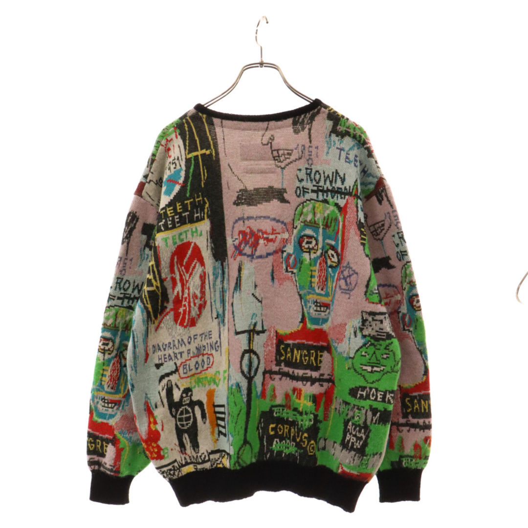 WACKO MARIA(ワコマリア)のWACKO MARIA ワコマリア 22AW ×JEAN-MICHEL BASQUIAT CARDIGAN TYPE-3 WM-KN06 ジャンミシェルバスキア モヘア カーディガン マルチカラー メンズのトップス(カーディガン)の商品写真