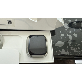 アップルウォッチ(Apple Watch)のApple watch 7 45mm/GPSモデル(美品)(腕時計(デジタル))