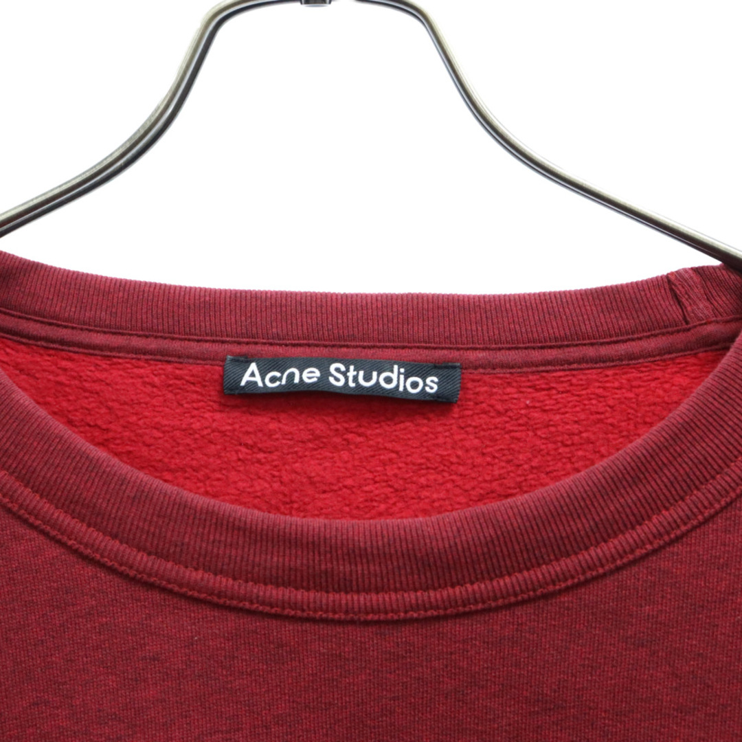 Acne Studios(アクネストゥディオズ)のAcne Studios アクネ ストゥディオズ フェイスパッチ スウェット トレーナー 長袖 レッド FA-UX-SWEA000063 メンズのトップス(スウェット)の商品写真