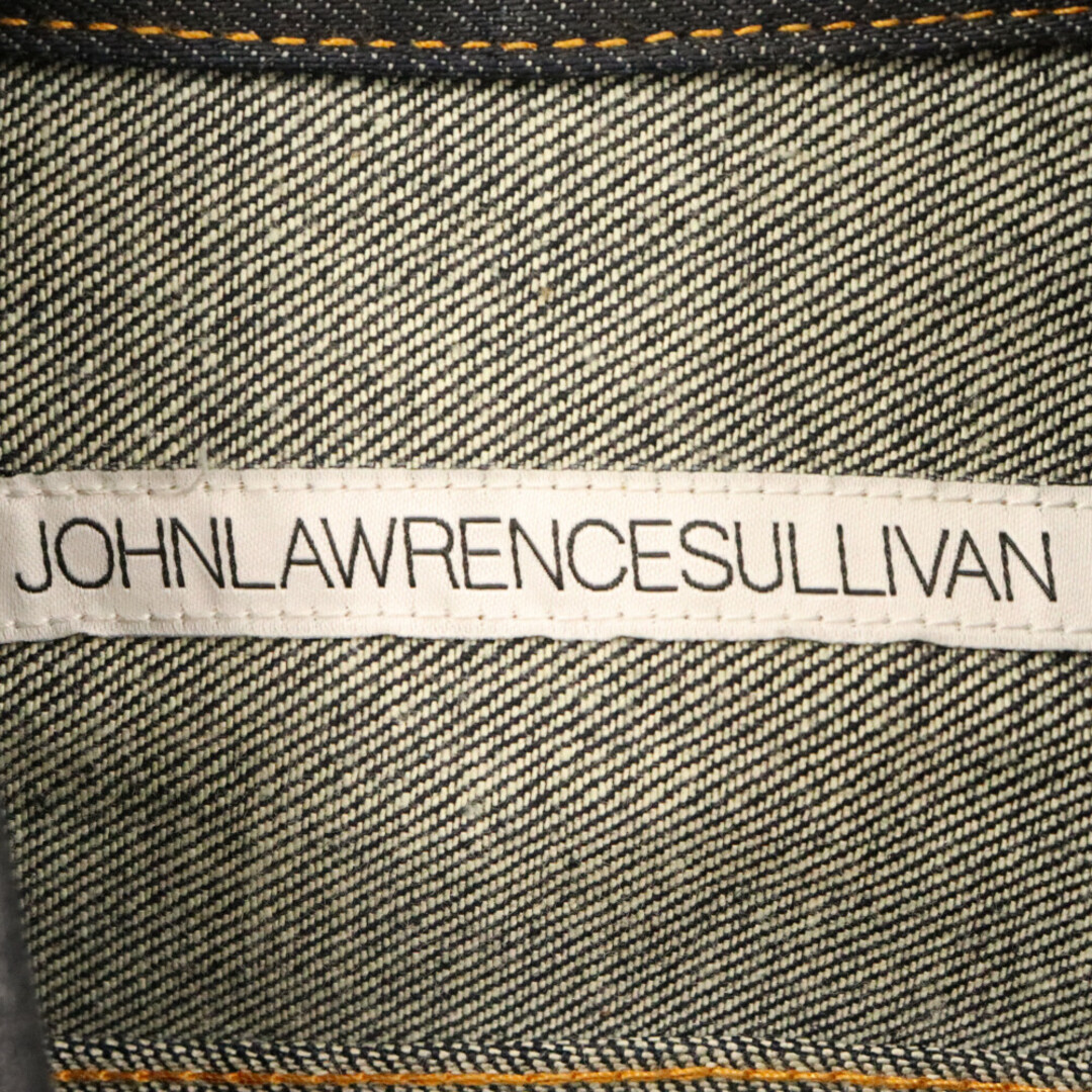 JOHN LAWRENCE SULLIVAN(ジョンローレンスサリバン)のJOHN LAWRENCE SULLIVAN ジョンローレンスサリバン ボタンアップ デニム トラッカージャケット インディゴ 1A018 13-09 メンズのジャケット/アウター(Gジャン/デニムジャケット)の商品写真