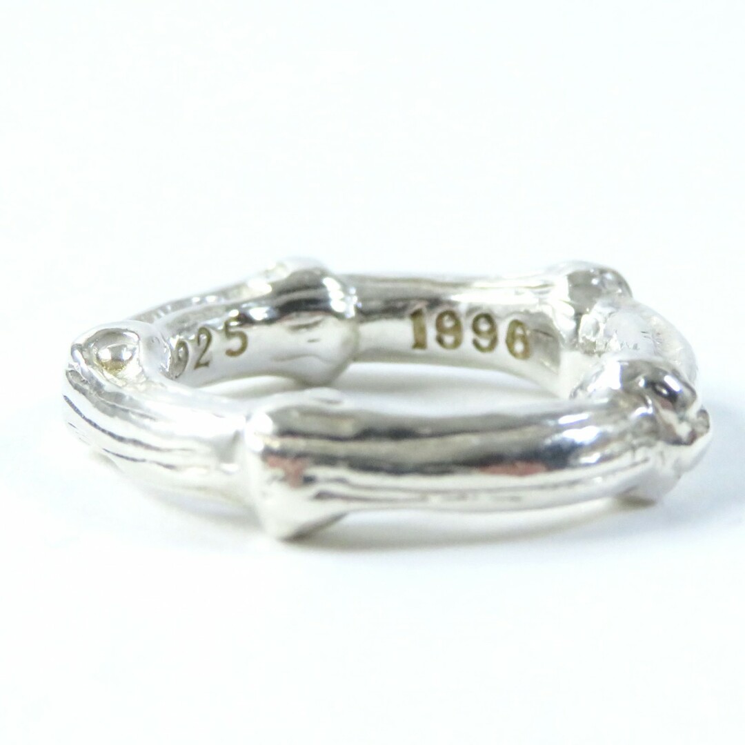 美品★TIFFANY&Co. ティファニー SV925 1996 BAMBOO RING バンブーリング 指輪/アクセサリー シルバー 5号 重量5.4g レディース シンプル◎ レディースのアクセサリー(リング(指輪))の商品写真