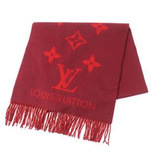 ルイヴィトン(LOUIS VUITTON)の極美品★LOUIS VUITTON ルイヴィトン M75505 エシャルプ レイキャビック カシミヤ100% スリーズ 大判 ショール/ストール 英国製 レディース(ストール/パシュミナ)