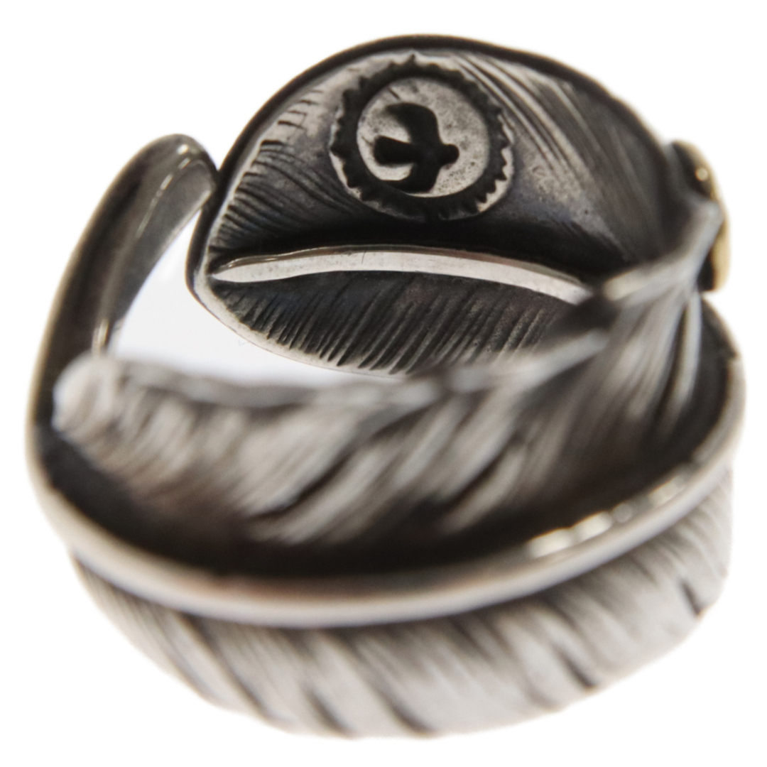 goro's(ゴローズ)のgoro's ゴローズ 【オールド】メタル付きフェザーリング 指輪 19号 メンズのアクセサリー(リング(指輪))の商品写真