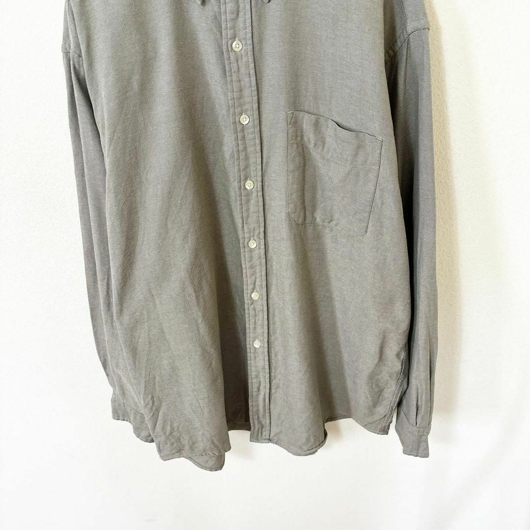 Eddie Bauer(エディーバウアー)の90s〜00s Eddie Bauer 白タグ　長袖　シャツ　古着　ヴィンテージ メンズのトップス(Tシャツ/カットソー(七分/長袖))の商品写真