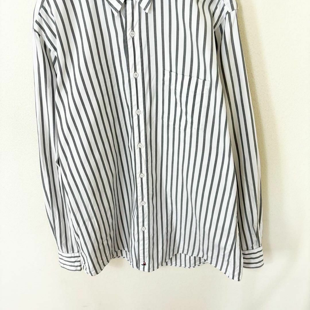 VINTAGE(ヴィンテージ)のNORDSTROM 長袖　コットン　ストライプ　シャツ　古着　アメカジ メンズのトップス(Tシャツ/カットソー(七分/長袖))の商品写真