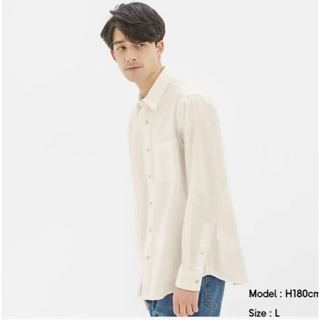 GU(ジーユー)のGU リネンシャツ　男女兼用Sサイズ　2点セット メンズのトップス(シャツ)の商品写真