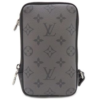 ルイヴィトン(LOUIS VUITTON)のルイヴィトン LOUIS VUITTON ショルダーバッグ ダブル・フォンポーチ  モノグラムエクリプスキャンバス モノグラム シルバー金具 黒 エクリプスリバース  M69534 RFID【中古】(ショルダーバッグ)