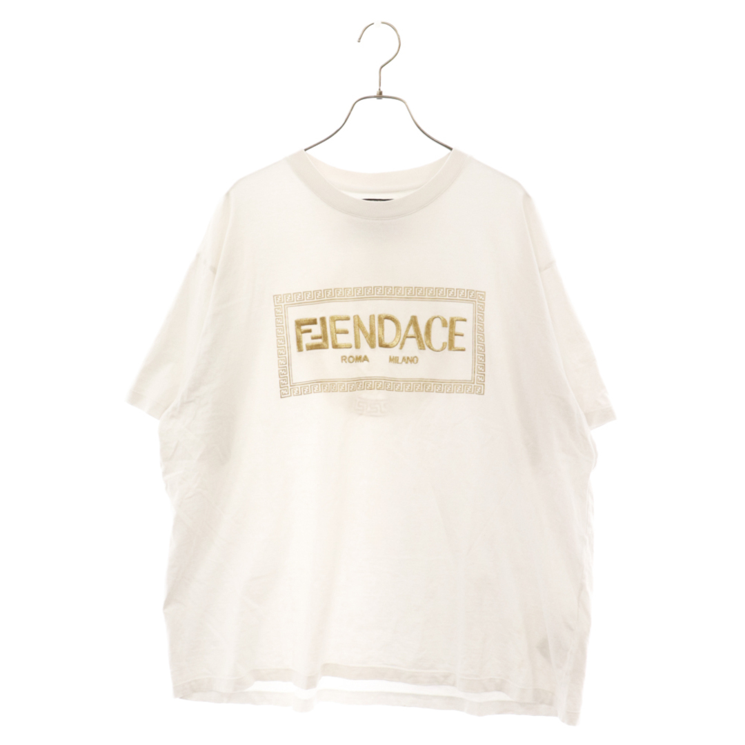 FENDI新品/FENDI/VERSACE/Fendace/フェンダーチェTシャツ