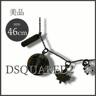 ディースクエアード(DSQUARED2)のディースクエアード 蠍モチーフ ネックレス ラインストーン ヴィンテージ加工(ネックレス)