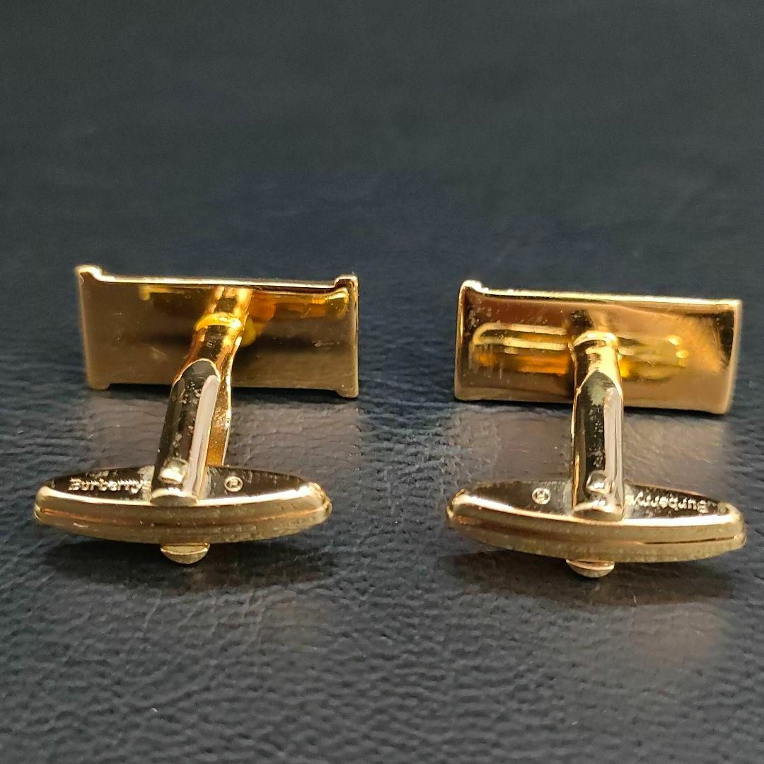 極美品】Burberry バーバリー カフス・タイピンセット ゴールド 極美品】Burberry バーバリー カフス・タイピンセット ゴールド