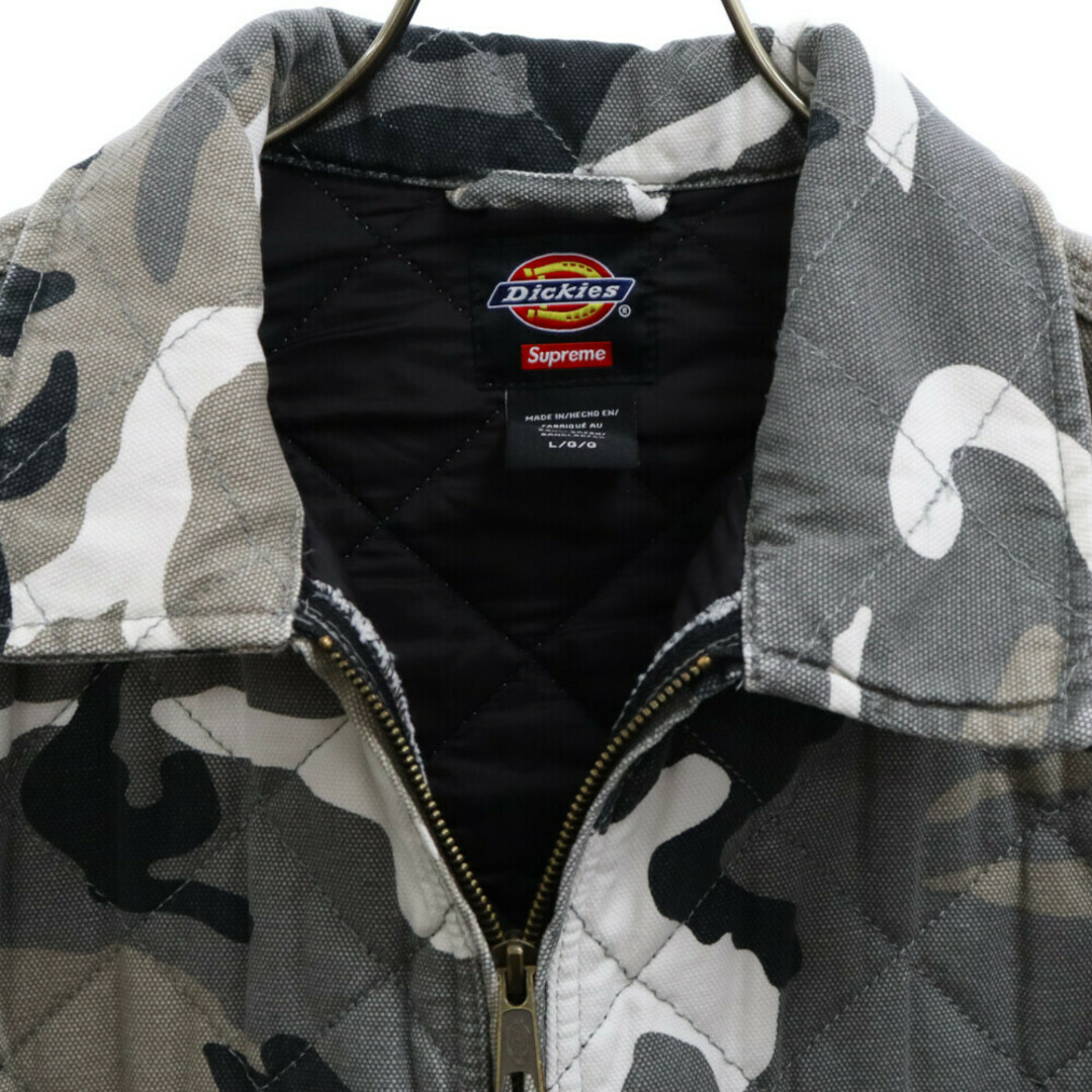 Supreme(シュプリーム)のSUPREME シュプリーム 21AW ×Dickies Quilted Work Jacket Grey Camo ディッキーズ キルティングワークジャケット グレー メンズのジャケット/アウター(フライトジャケット)の商品写真