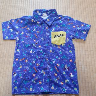 アナップキッズ(ANAP Kids)のANAP KIDS ブルー系半袖シャツ130(Tシャツ/カットソー)