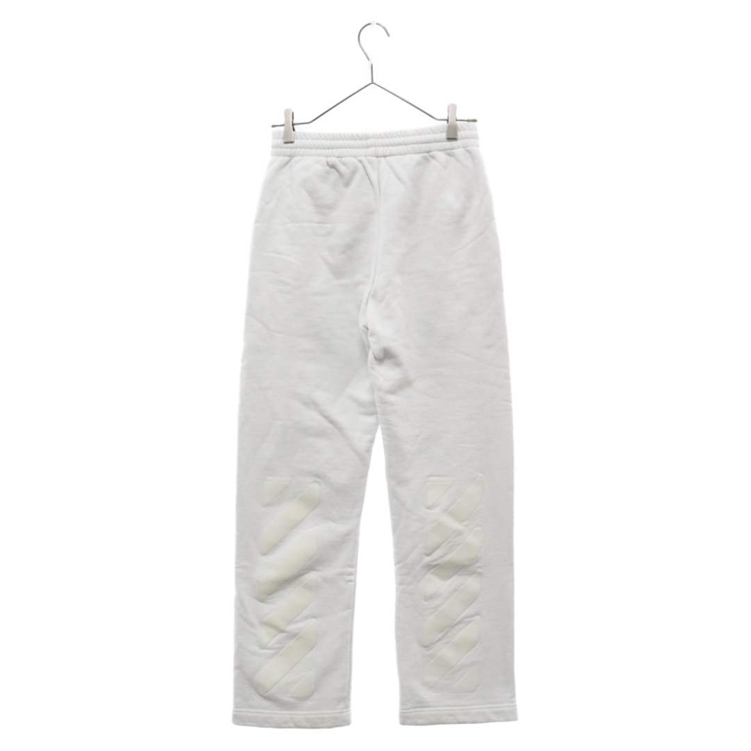 OFF-WHITE(オフホワイト)のOFF-WHITE オフホワイト Jogging Pants In Cotton OWCH008S21JER003 レッグテープ スウェットパンツ ホワイト メンズのパンツ(その他)の商品写真