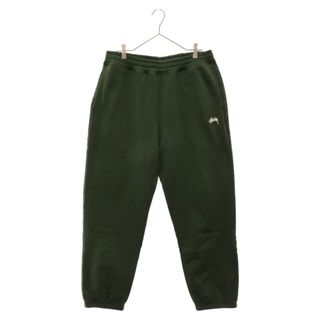 STUSSY - STUSSY ステューシー リブ スウェット ロングパンツ グリーン