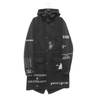 RAF SIMONS ラフシモンズ 05AW POLTERGEIST期 ARCHIVE ポルターガイスト期 パッチワーク モッズコートアウター ブラック アーカイブ