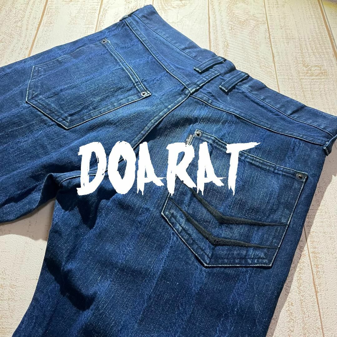 DOARAT(ドゥアラット)の【DOARAT】ドゥアラット ウォッシュ加工 テーパードデニムパンツ Lサイズ メンズのパンツ(デニム/ジーンズ)の商品写真