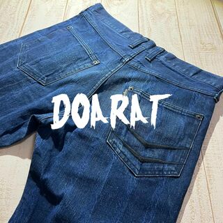 ドゥアラット(DOARAT)の【DOARAT】ドゥアラット ウォッシュ加工 テーパードデニムパンツ Lサイズ(デニム/ジーンズ)