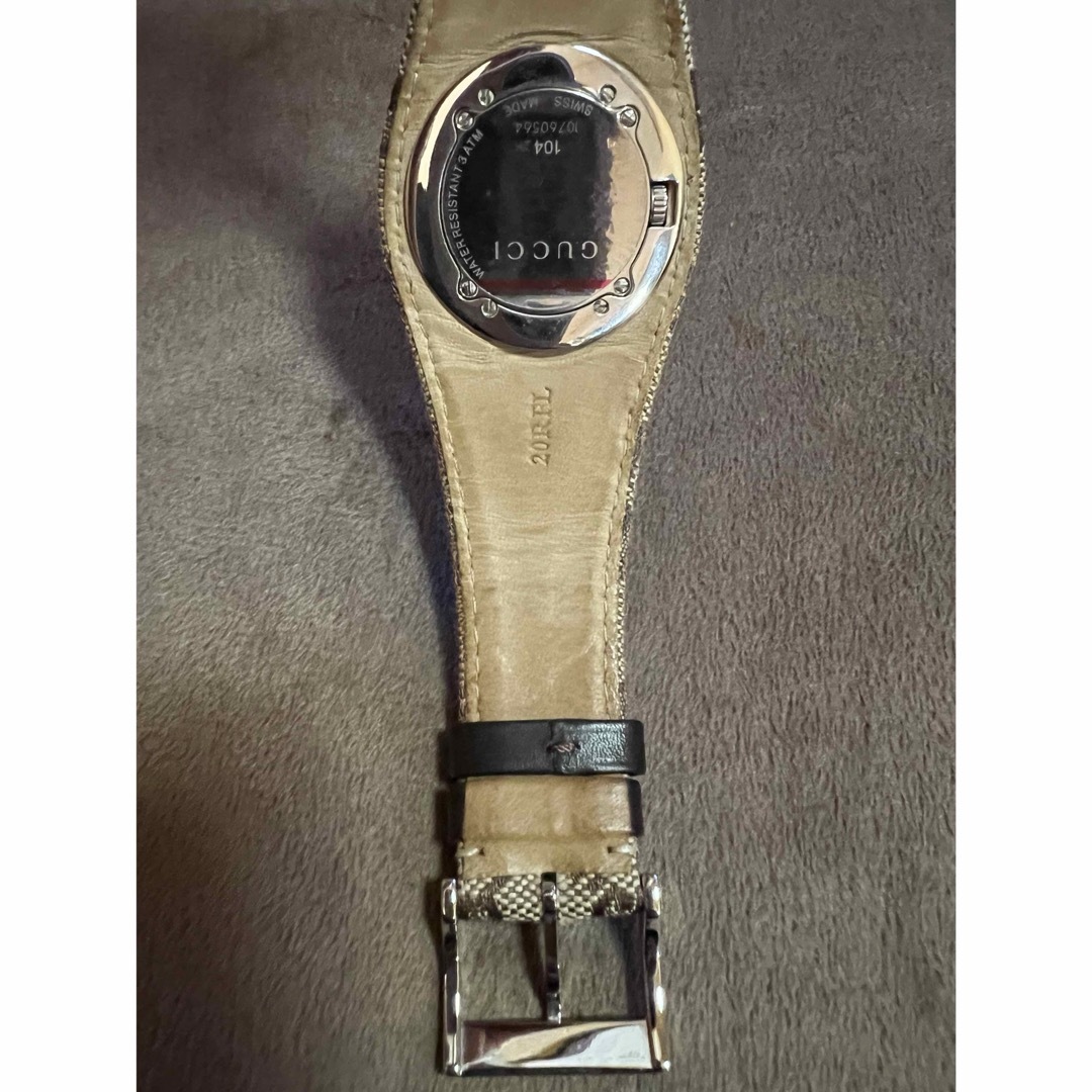 Gucci(グッチ)のGUCCI グッチ 時計 レディース 104 キャンバス レディースのファッション小物(腕時計)の商品写真