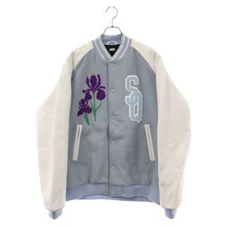 SEQUEL シークエル 22AW VARSITY JACKET レザー切替 バーシティージャケット ブルー/ホワイト SQ-22AW-JK-06(スタジャン)