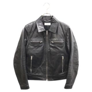 SAINT LAURENT PARIS サンローランパリ 14AW ジップアップ マルチポケット レザースポーツジャケット ブラック 361845 Y5GF1