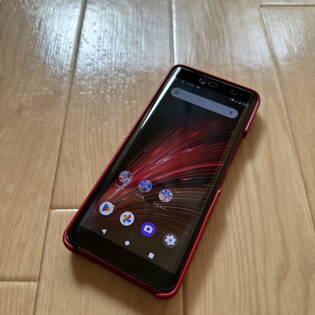 Rakuten(ラクテン)のRakuten Hand 5G Red P780 楽天モバイル スマホ/家電/カメラのスマートフォン/携帯電話(スマートフォン本体)の商品写真