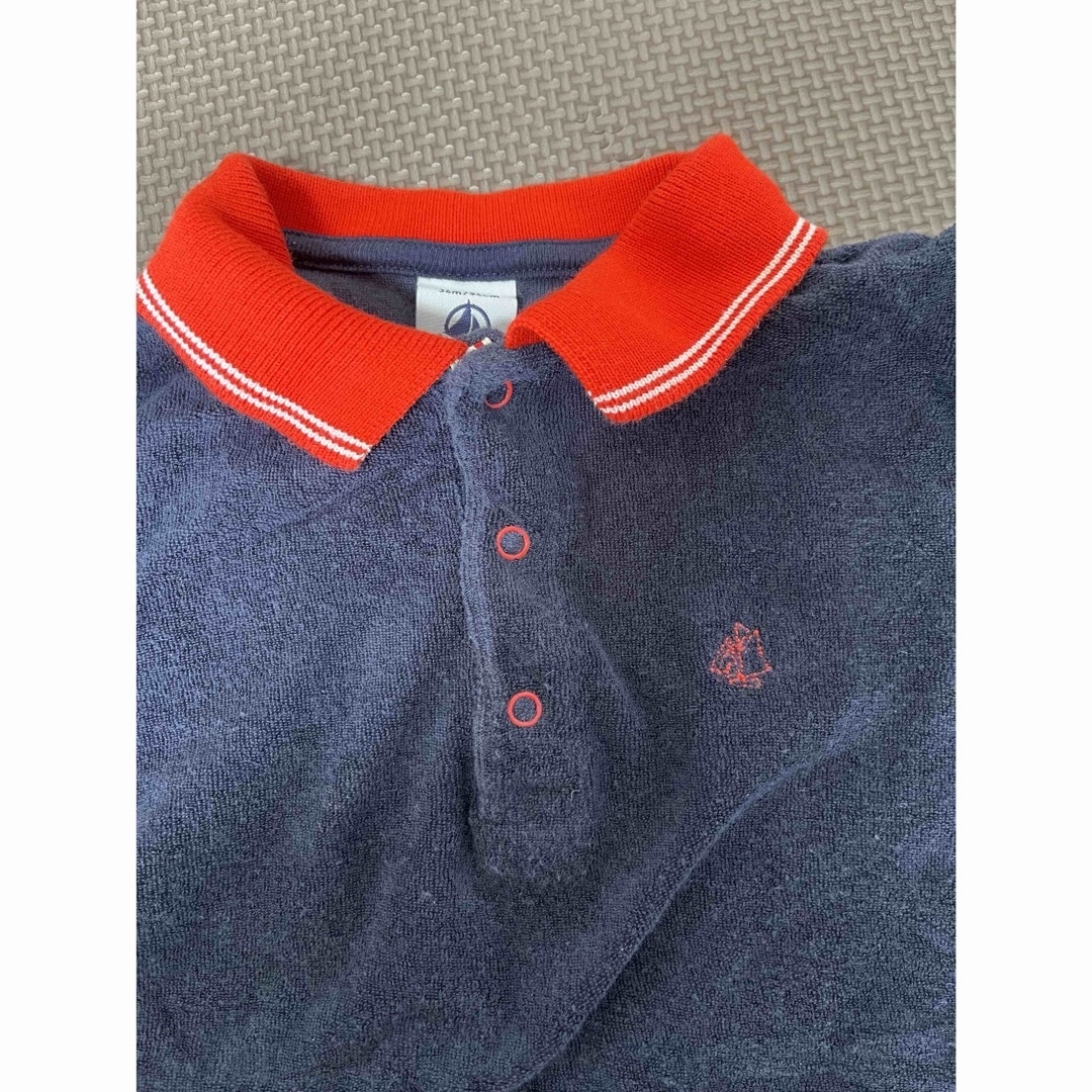 PETIT BATEAU(プチバトー)のプチバトー　ポロシャツ　36m 94cm ベビー キッズ/ベビー/マタニティのキッズ服男の子用(90cm~)(Tシャツ/カットソー)の商品写真