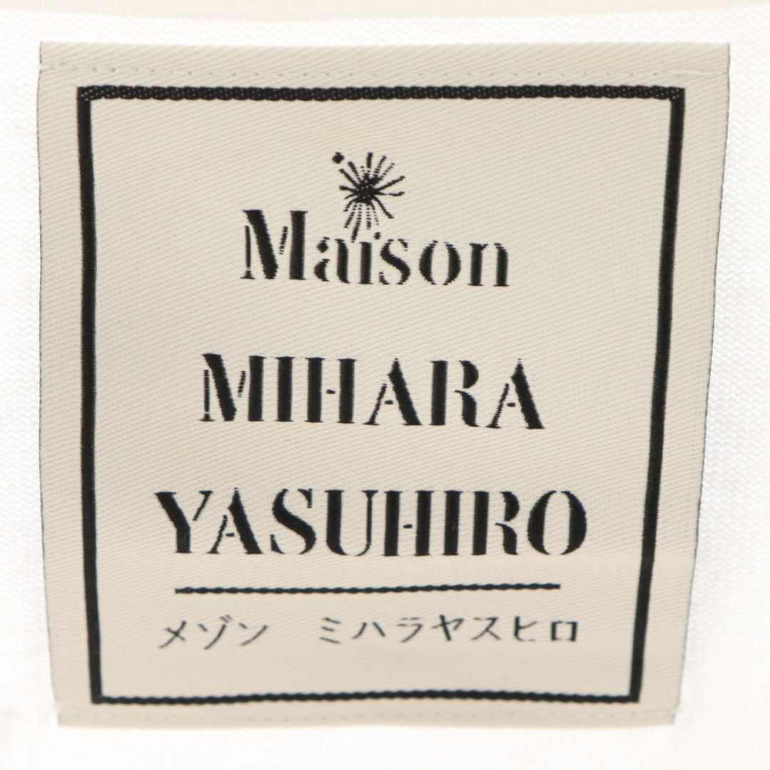 MIHARAYASUHIRO(ミハラヤスヒロ)のMIHARA YASUHIRO ミハラヤスヒロ 24SS Distressed Tee ディストレスト スペルプリント 半袖 Tシャツ ホワイト J12TS532-0 メンズのトップス(Tシャツ/カットソー(半袖/袖なし))の商品写真