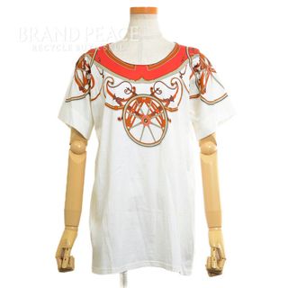 エルメス(Hermes)のエルメス Tシャツ Washington’s carriage アイボリー/レッ(Tシャツ(半袖/袖なし))