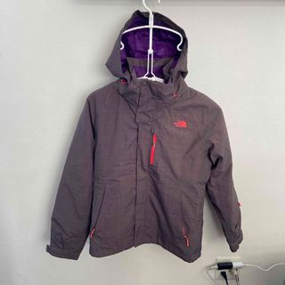 North face スノーウェア　フード、ダウン取外可　レディース　M(ダウンジャケット)