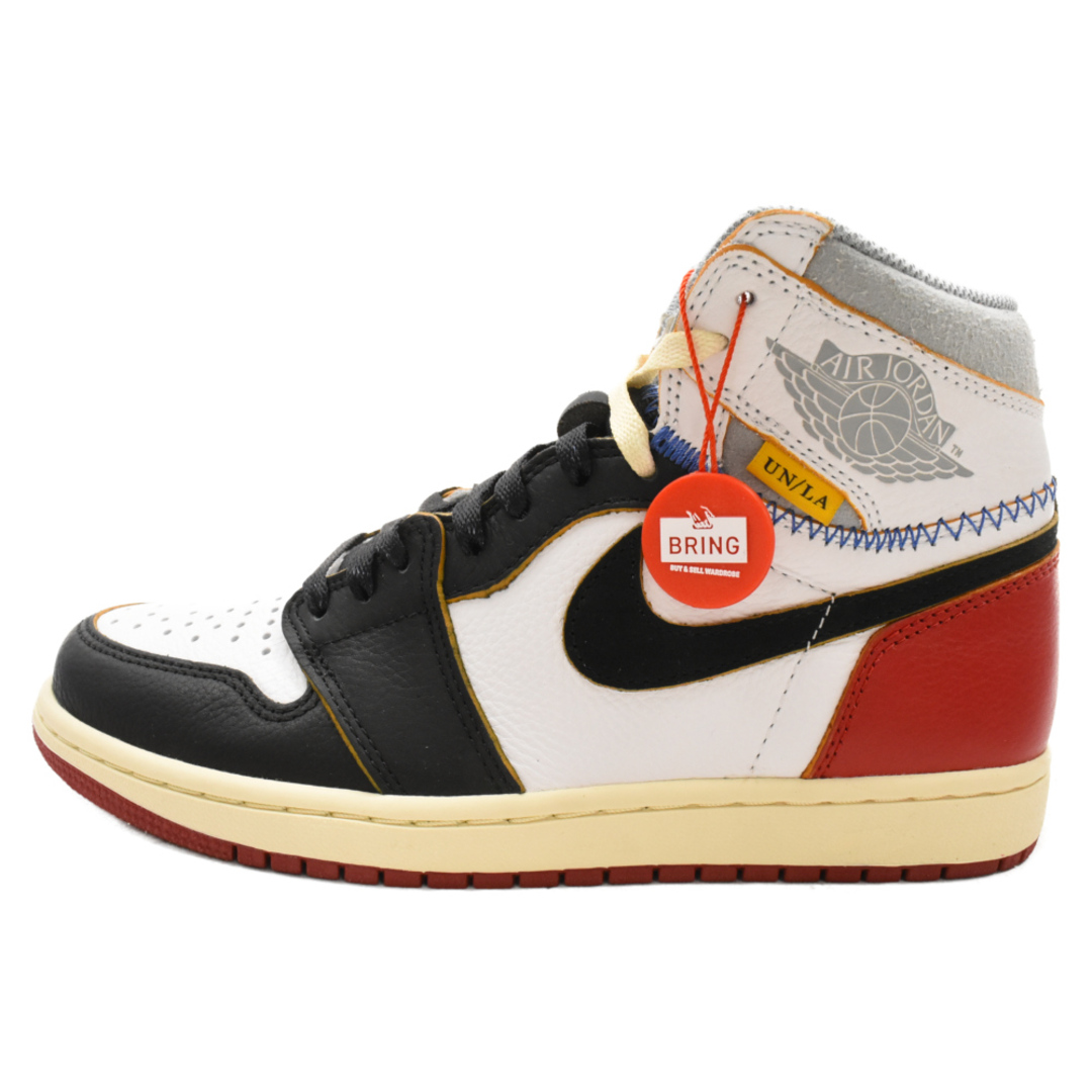 NIKE(ナイキ)のNIKE ナイキ ×UNION AIR JORDAN 1 RETRO HI NRG BV1300-106 ユニオン エアジョーダン1 レトロ ハイカットスニーカー US8/26cm ブラック/レッド/ホワイト メンズの靴/シューズ(スニーカー)の商品写真