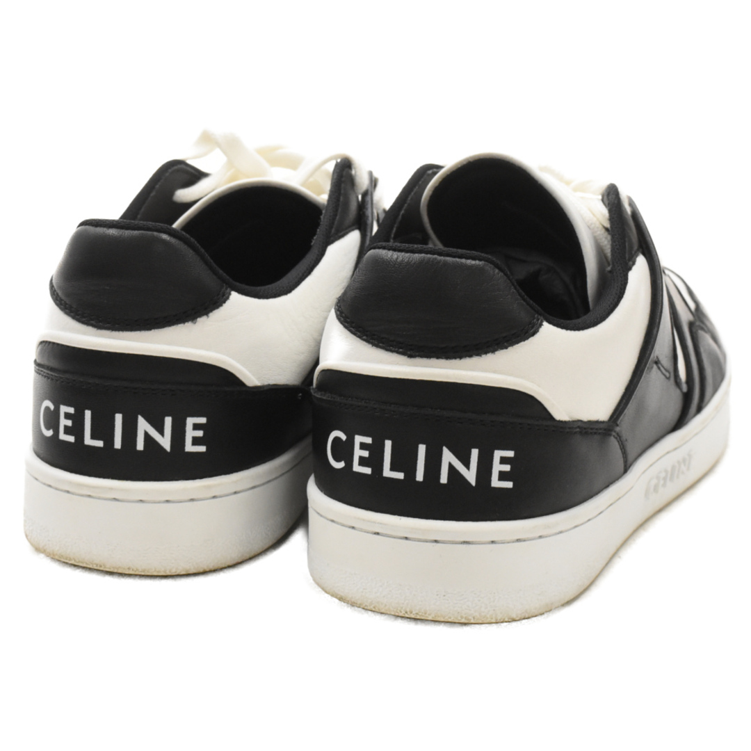 celine(セリーヌ)のCELINE セリーヌ TRAINER LOW LACE UP SNEAKER ロゴプリント レザー ローカットスニーカー ホワイト RM 0213 メンズの靴/シューズ(スニーカー)の商品写真