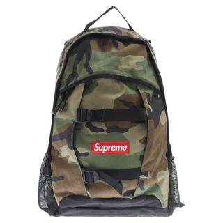 シュプリーム(Supreme)のSUPREME シュプリーム 14SS Logo Backpack ロゴバックパック リュック バッグ カバン ウッドランド カモフラ柄 カーキ 迷彩(バッグパック/リュック)