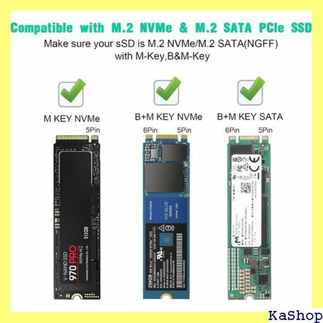 NVMe M.2 SSD搭載可能ドッキングステーション ト - ブラック 931 スマホ/家電/カメラのスマホ/家電/カメラ その他(その他)の商品写真