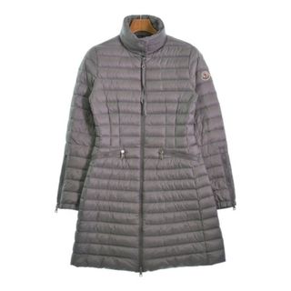 モンクレール(MONCLER)のMONCLER モンクレール ダウンコート 0(XS位) グレー 【古着】【中古】(ダウンコート)