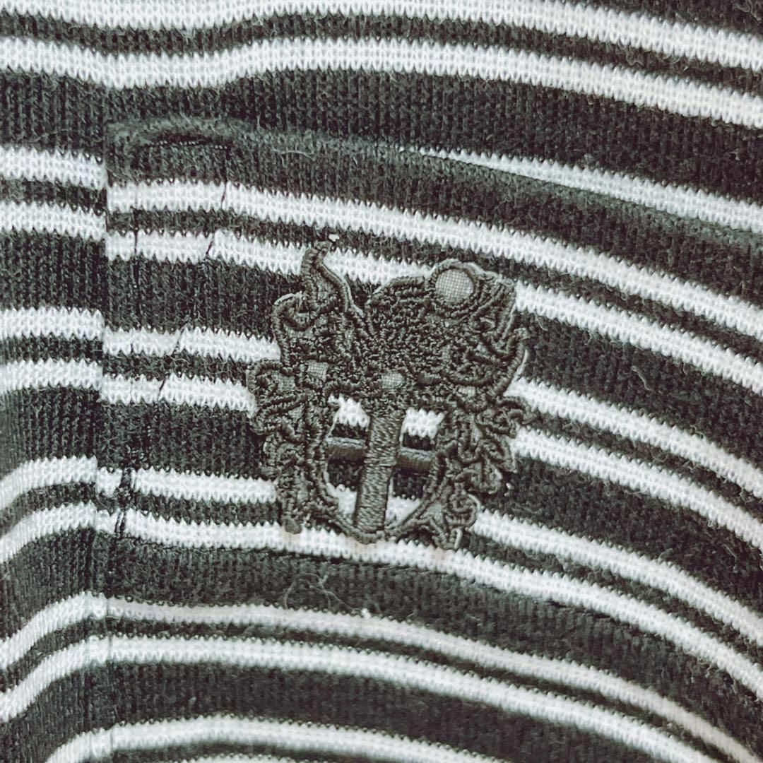 DAKS(ダックス)のダックスロンドン　半袖ポロシャツ　ボーダー　日本製【M】ゴルフ　デイリーウェア メンズのトップス(ポロシャツ)の商品写真