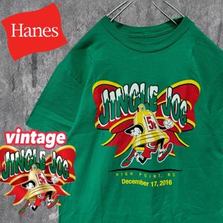 ヘインズ(Hanes)の【激レア】Hanes JINGLE JOG ビッグプリントTシャツ 米軍 古着(Tシャツ/カットソー(半袖/袖なし))