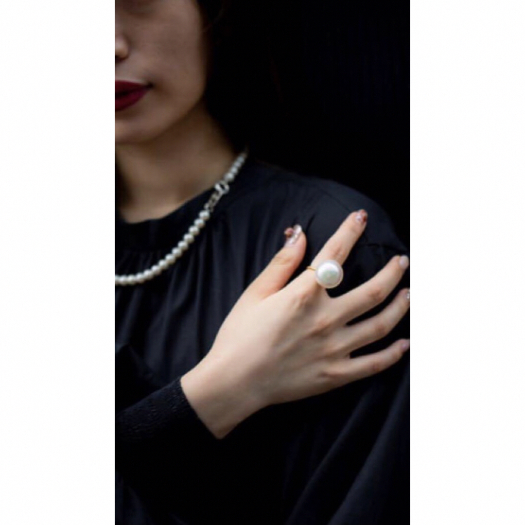 Demi-Luxe BEAMS(デミルクスビームス)のMasatoinoue  樹脂パールリング  11号 レディースのアクセサリー(リング(指輪))の商品写真