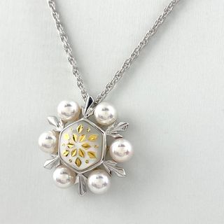 ミキモト(MIKIMOTO)のミキモト パール デザインネックレス K18 【中古】(ネックレス)