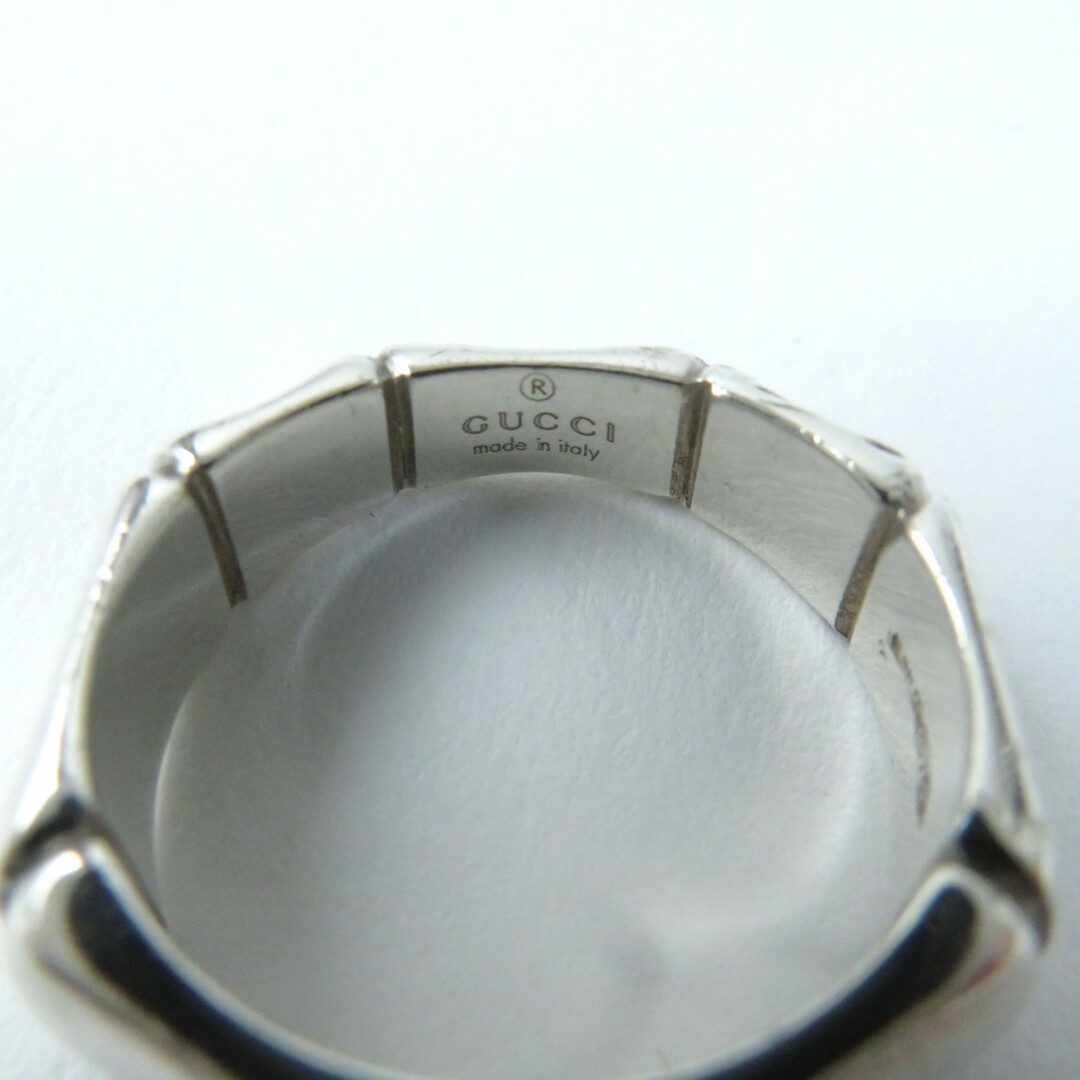 GUCCI - 良品☆GUCCI グッチ SV925 バンブー リング 指輪 GUCCI - 良品☆GUCCI グッチ SV925 バンブー リング 指輪