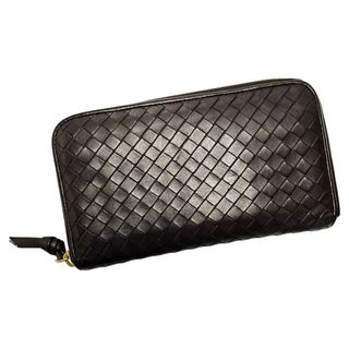 ボッテガヴェネタ(Bottega Veneta)の☆☆BOTTEGA VENETA ボッテガヴェネタ イントレチャート 114076 ブラウン 長財布 レディース ゴールド金具(財布)