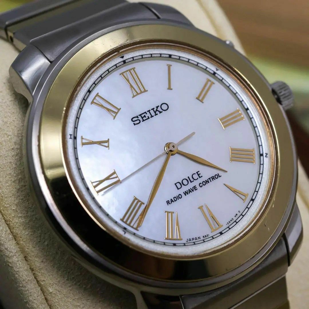 SEIKO(セイコー)の《人気》SEIKO Dolce 腕時計 電波  シェル文字盤 メンズ QZ s メンズの時計(腕時計(アナログ))の商品写真