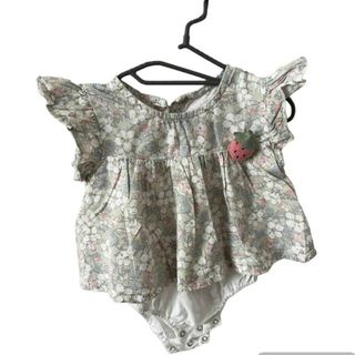 シーイン(SHEIN)のベビー　ワンピース　花柄　ロンパース　女の子　夏服(ロンパース)