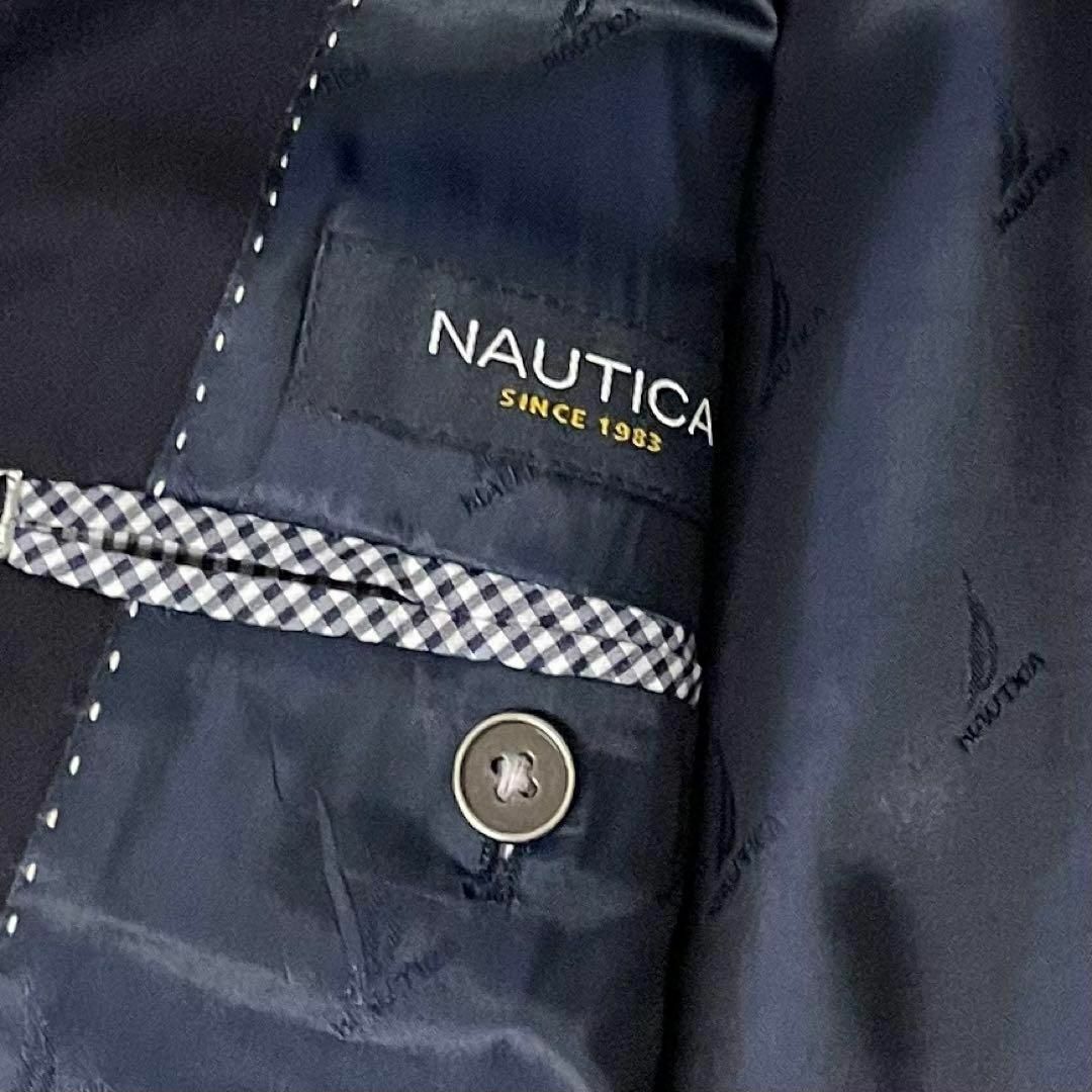 NAUTICA(ノーティカ)のNautica ノーティカ 紺ブレザー 銀釦(刻印入り) 42/XL相当 美品 メンズのジャケット/アウター(テーラードジャケット)の商品写真