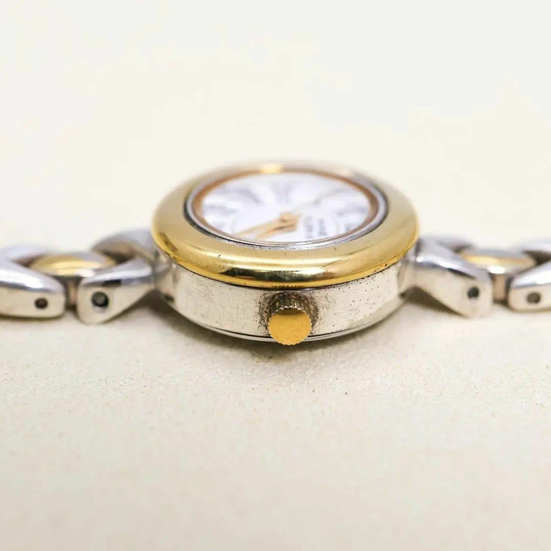 ANNE KLEIN(アンクライン)の《希少》ANNE KLEIN Ⅱ 腕時計 チェンジベゼル ホワイト ブレスレット レディースのファッション小物(腕時計)の商品写真